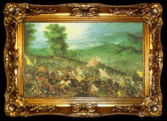 framed  Jan Brueghel The Battle of Issus, ta009-2